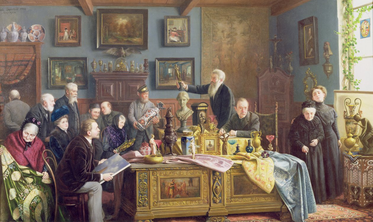 Auktionen, 1910 av Carl Johann Spielter