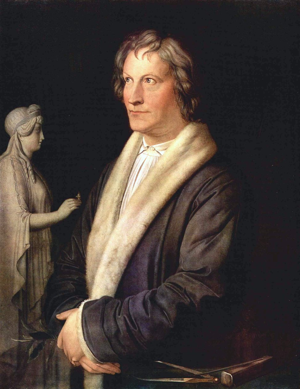 Porträtt av den danske skulptören Bertel Thorvaldsen av Carl Joseph Begas