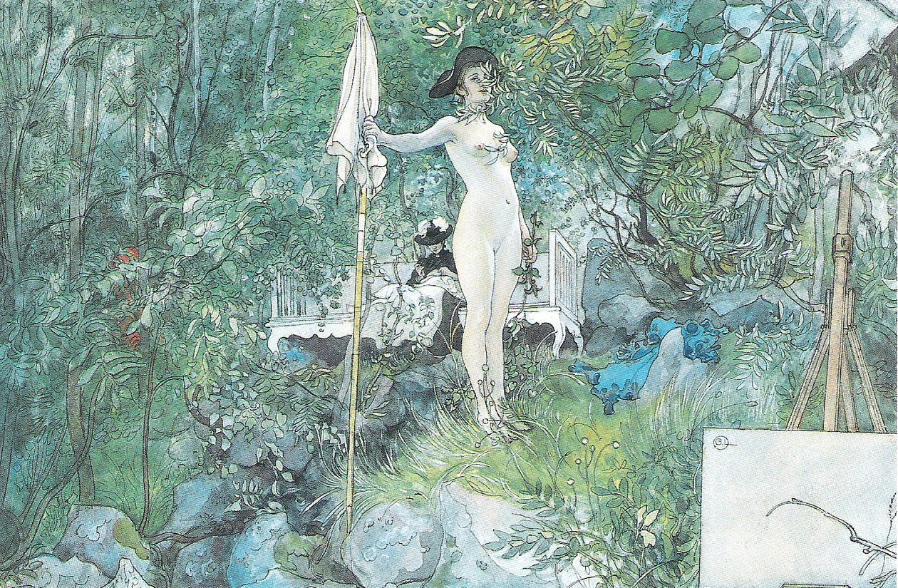 Friluftsateljé av Carl Larsson