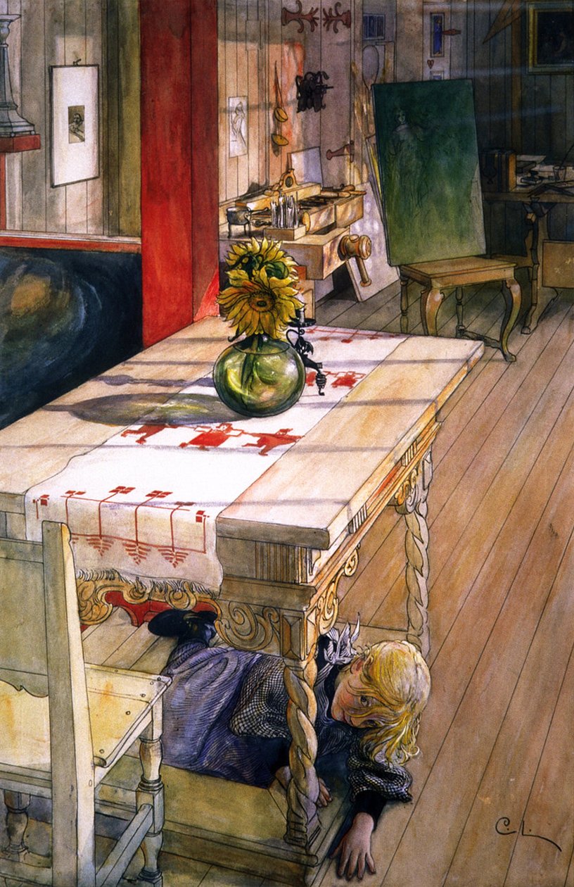 Hide and Seek av Carl Larsson