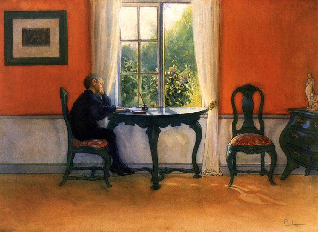 Holiday Reading av Carl Larsson
