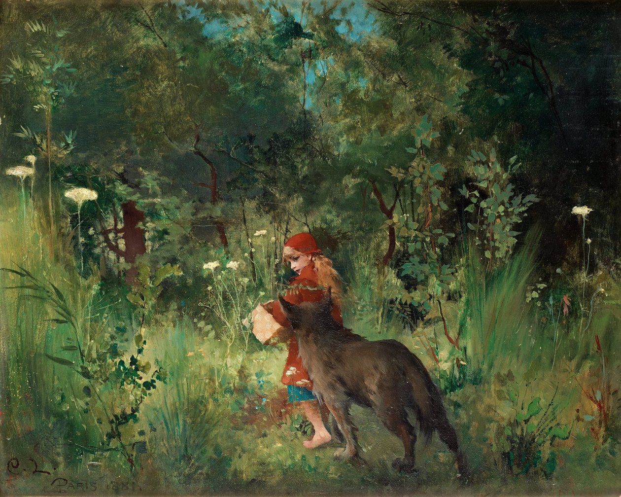 Little Red Riding Hood av Carl Larsson