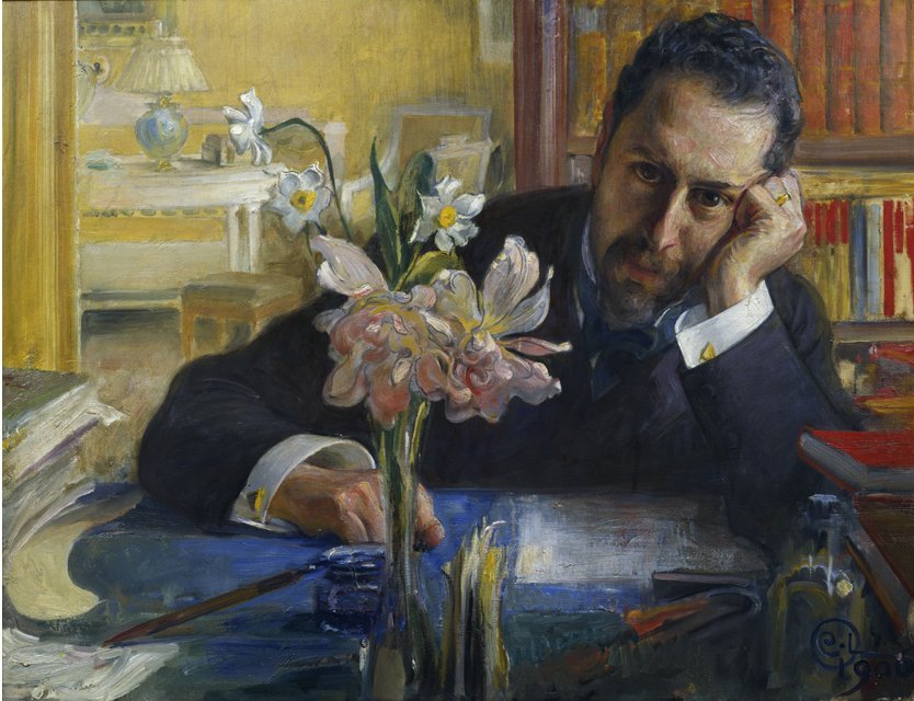 Oscar Levertin av Carl Larsson