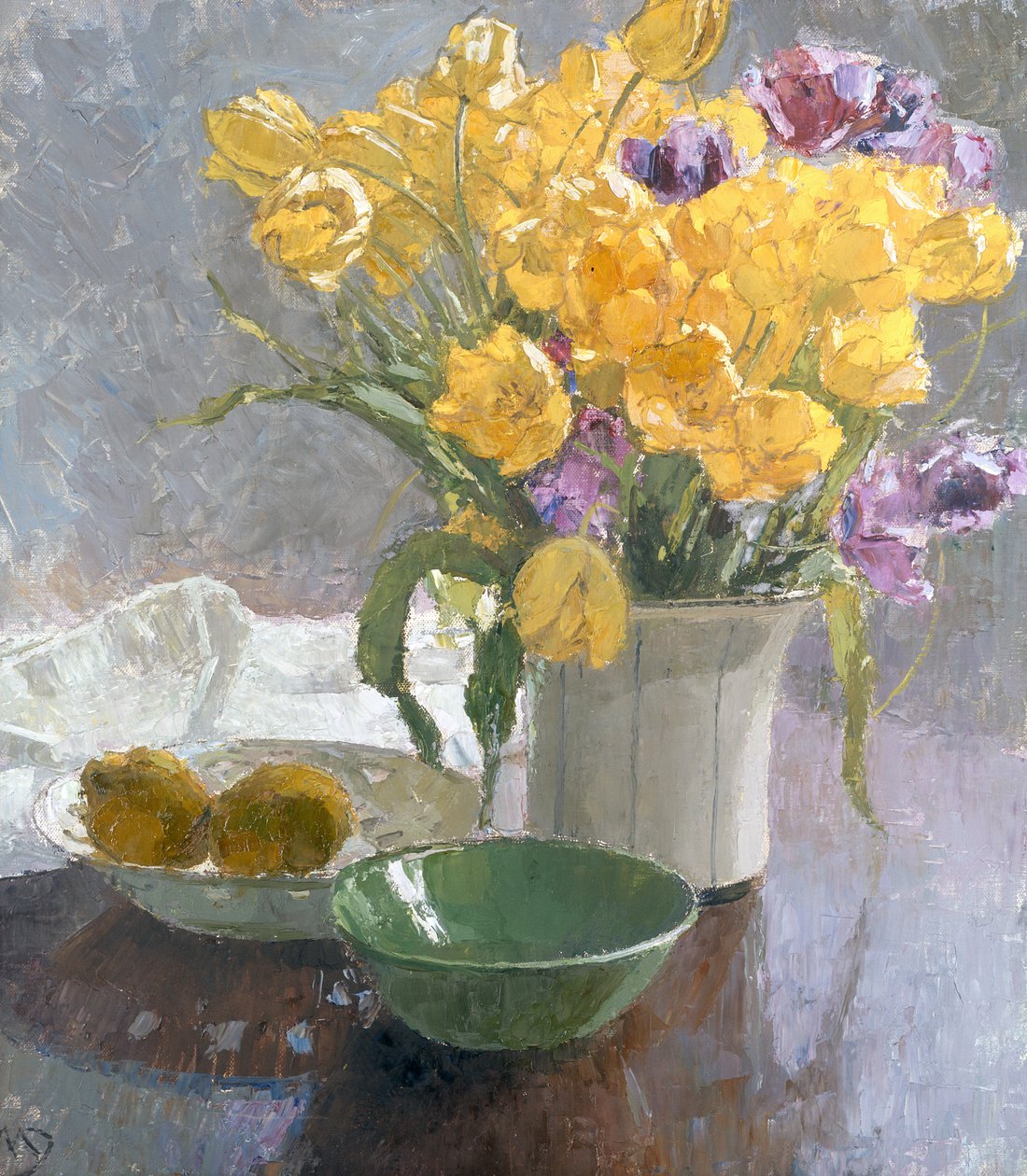 Stilleben med gula tulpaner av Carl Moll