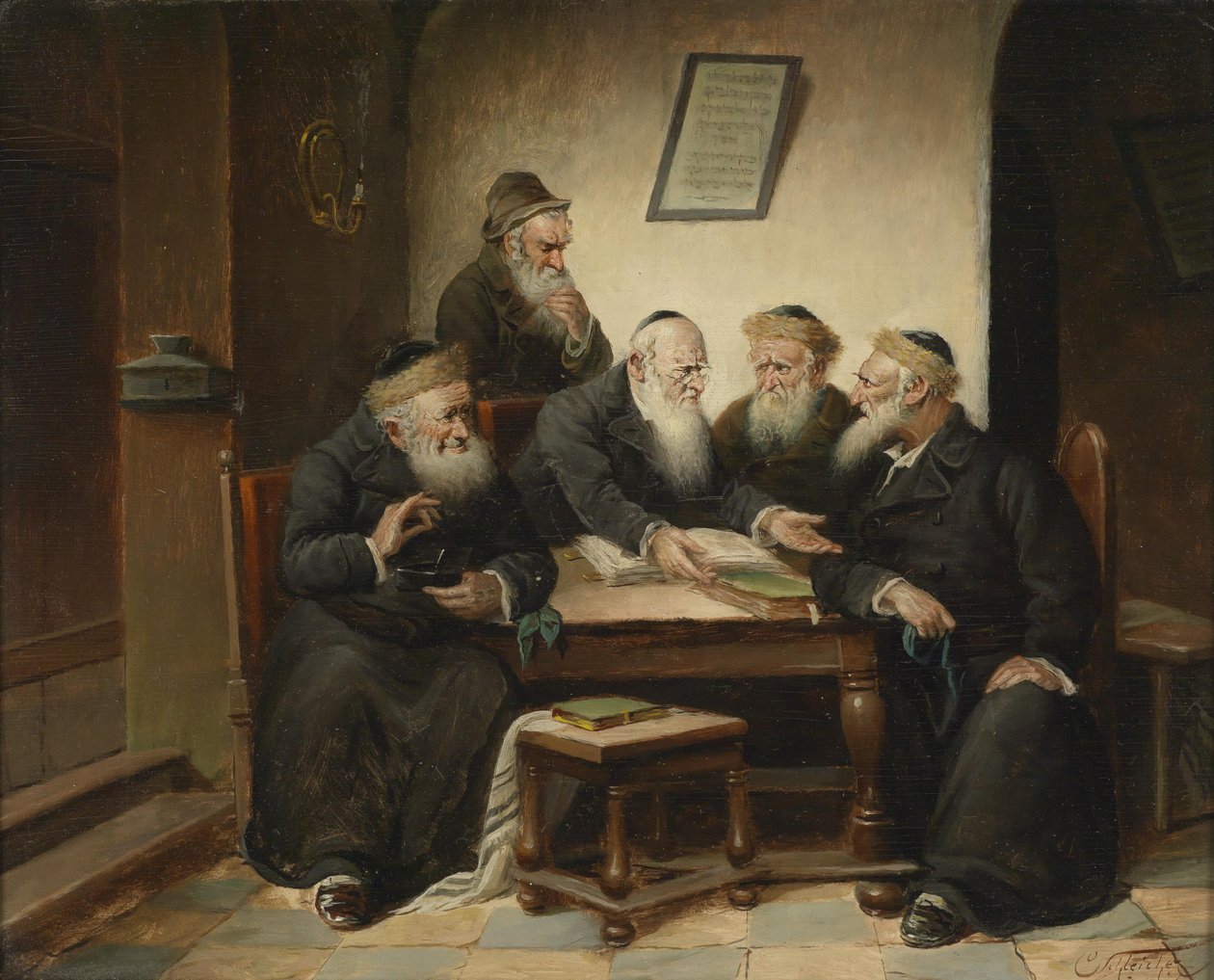 Med rabbinen av Carl Schleicher
