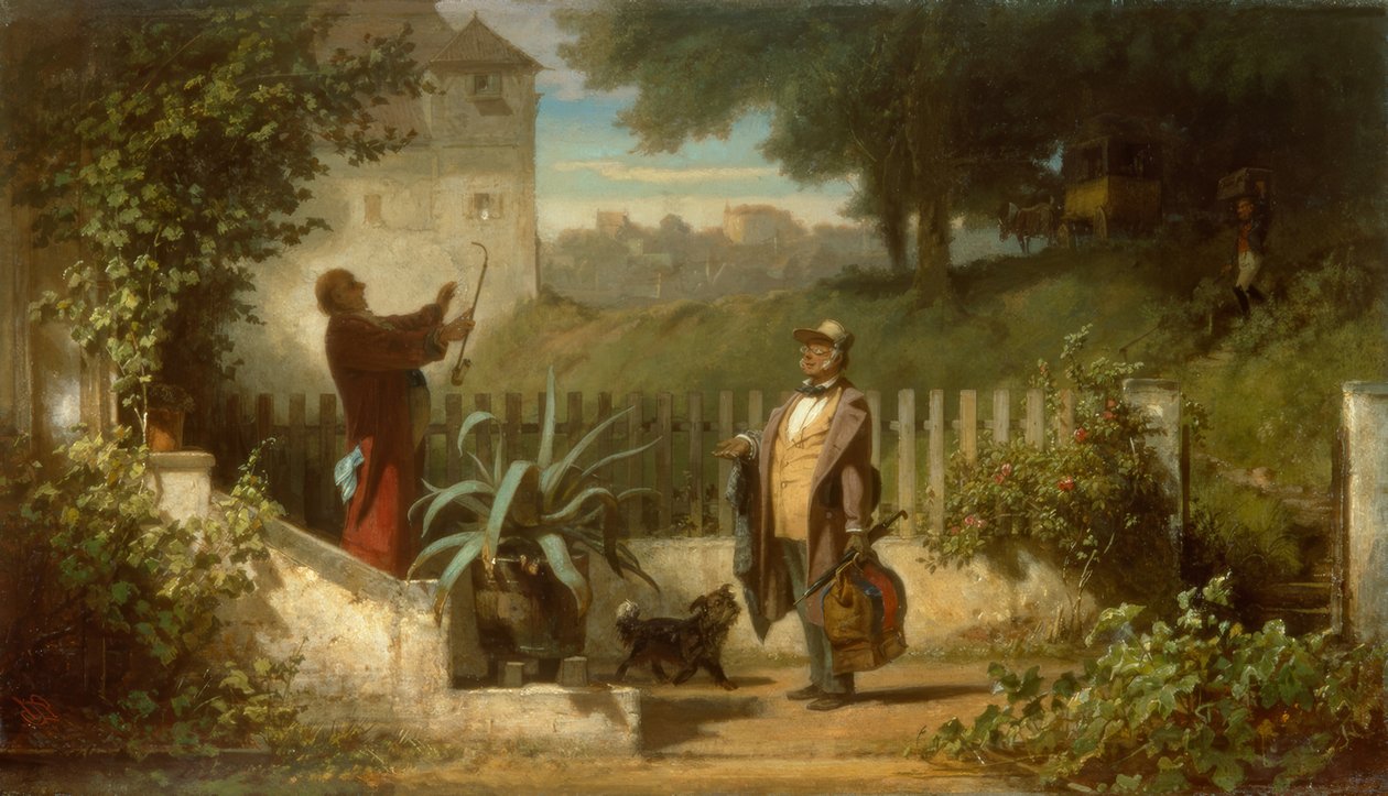 Besök på landsbygden av Carl Spitzweg