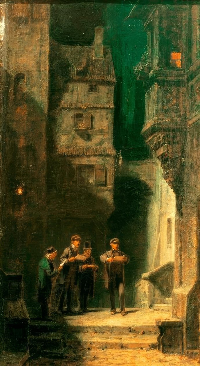 Kvartetten av Carl Spitzweg
