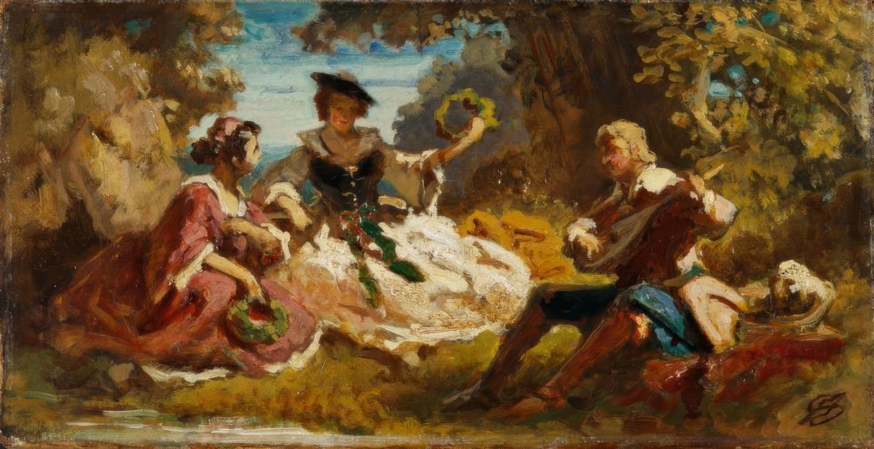 Sångarens lön av Carl Spitzweg