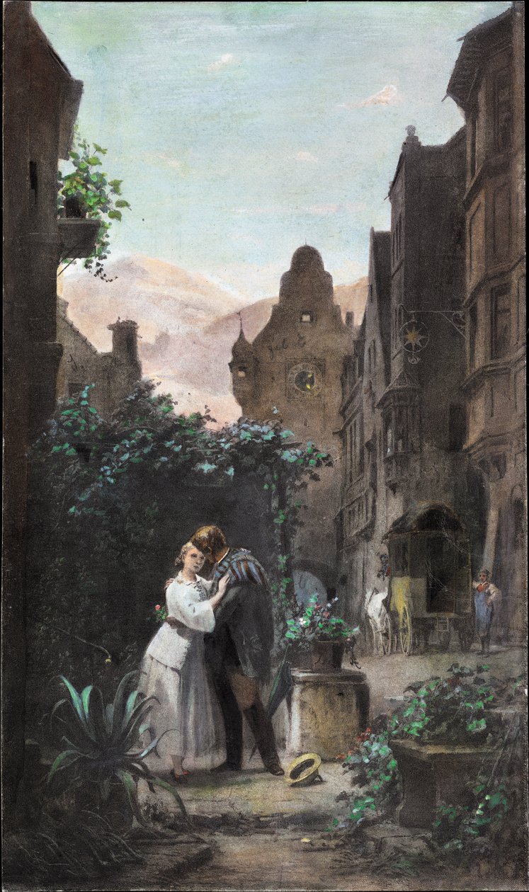 Farväl, 1855 av Carl Spitzweg
