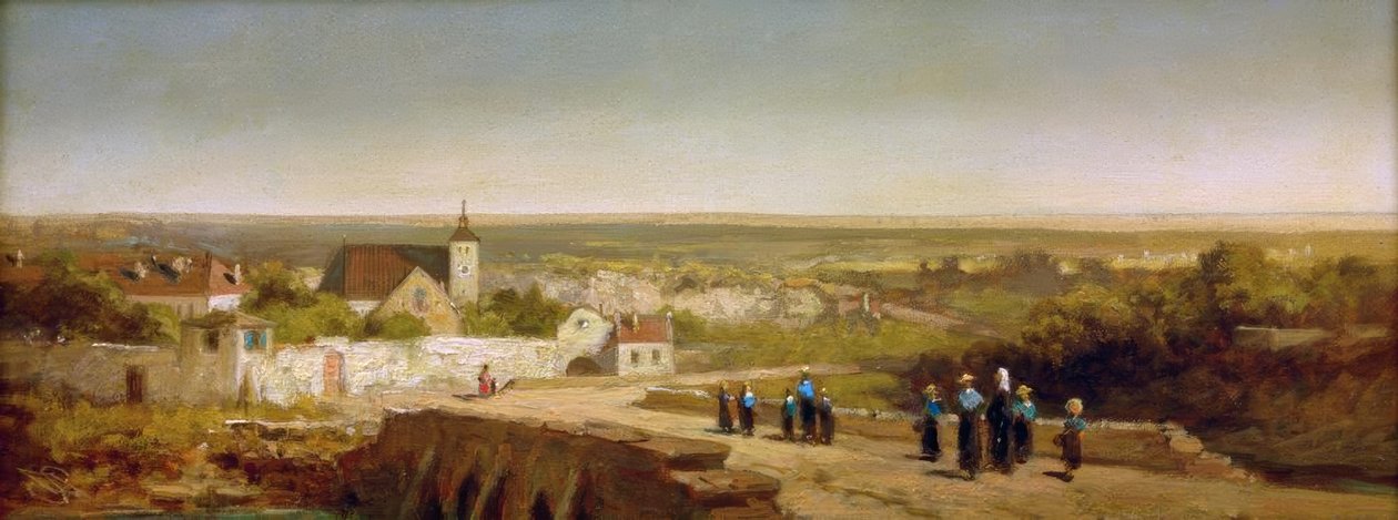 Institutet flickor återvänder hem av Carl Spitzweg