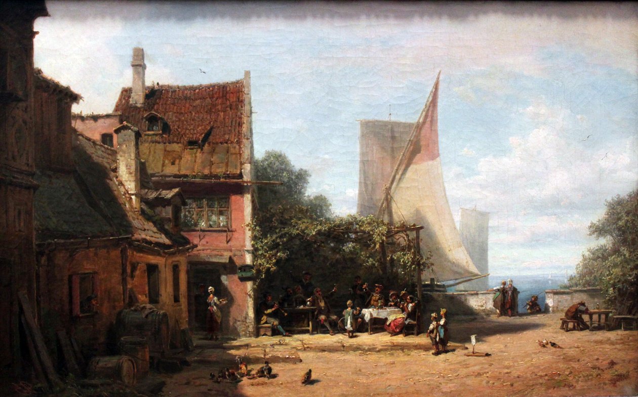 Gammal krog nära Starnberger See av Carl Spitzweg