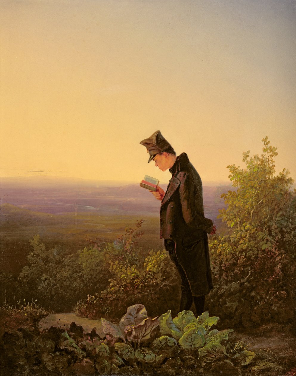Läser Breviary, The Evening av Carl Spitzweg