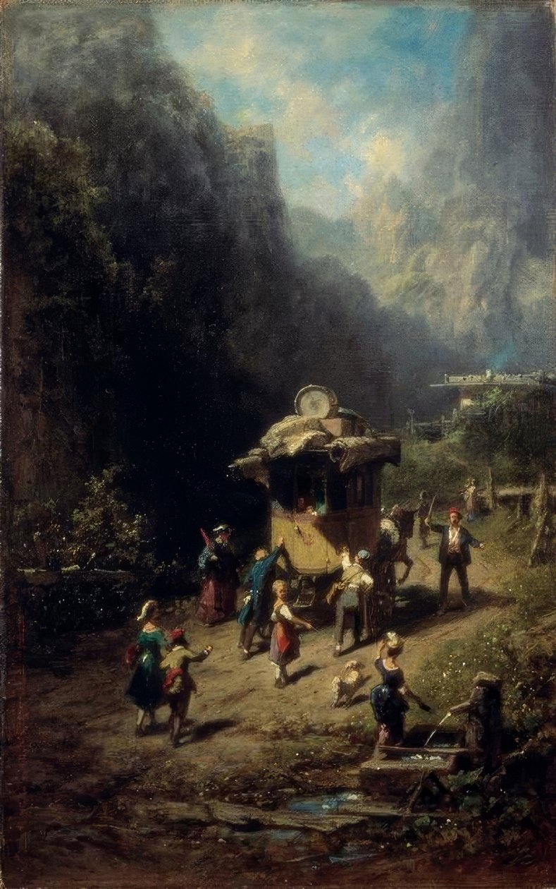Resande konstnärssällskap av Carl Spitzweg