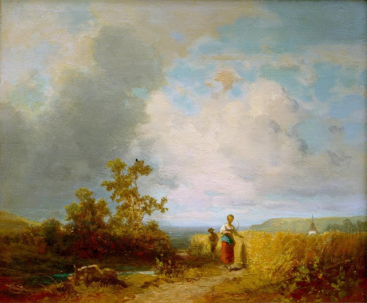 Huggare vid skörden av Carl Spitzweg