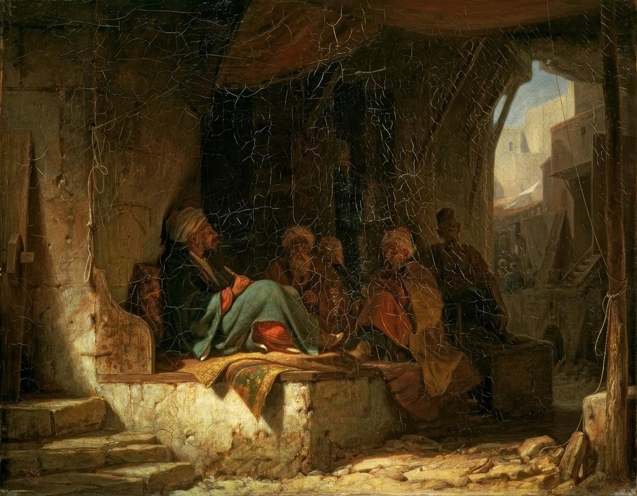 Turkiskt kaffehus av Carl Spitzweg