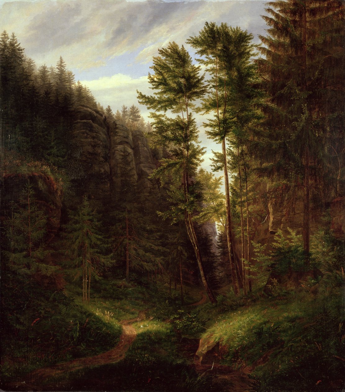 Röjning i Uttenwaldregionen, 1820 av Carl Wilhelm Goetzloff