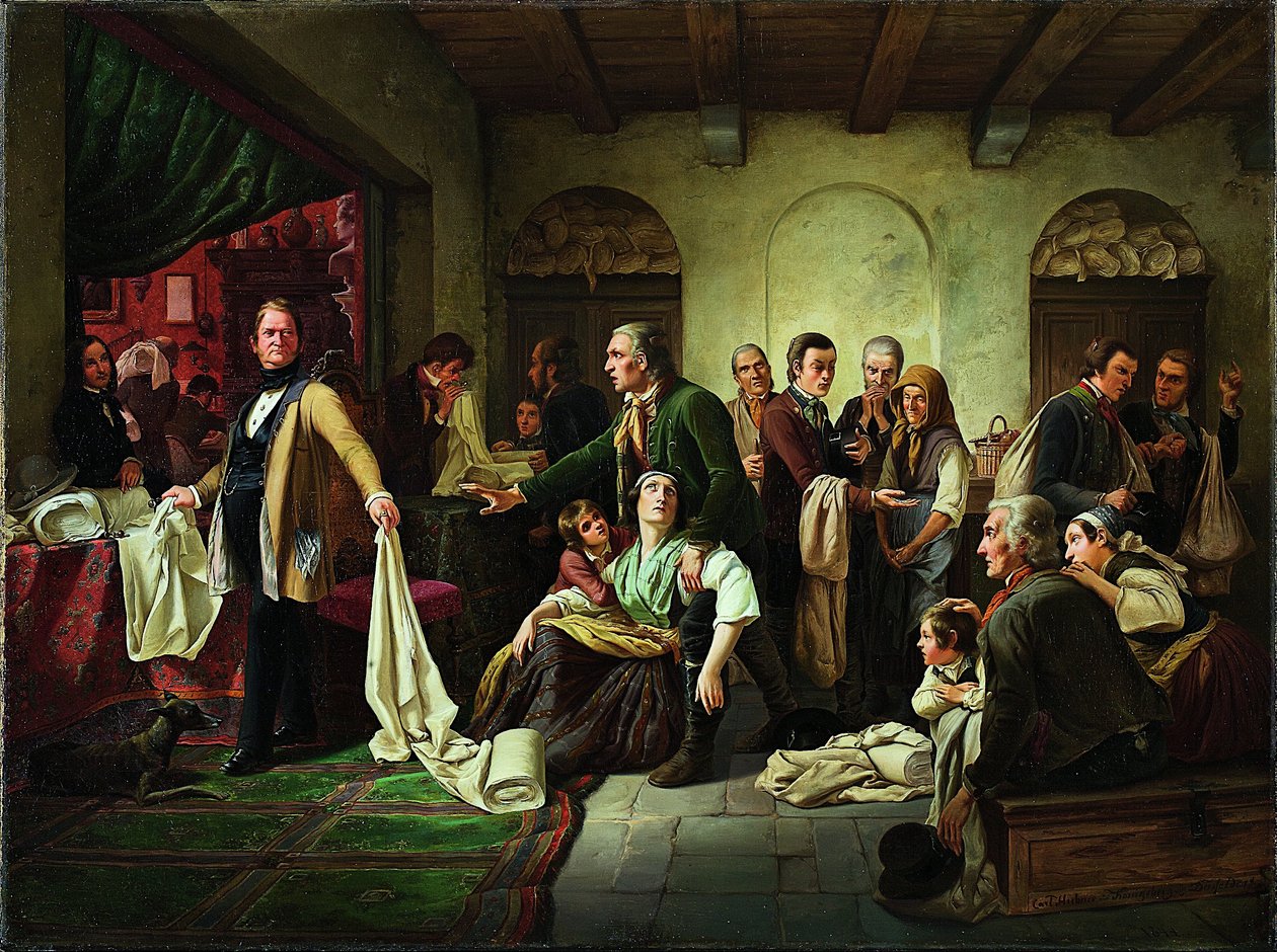 De schlesiska vävarna av Carl Wilhelm Hübner