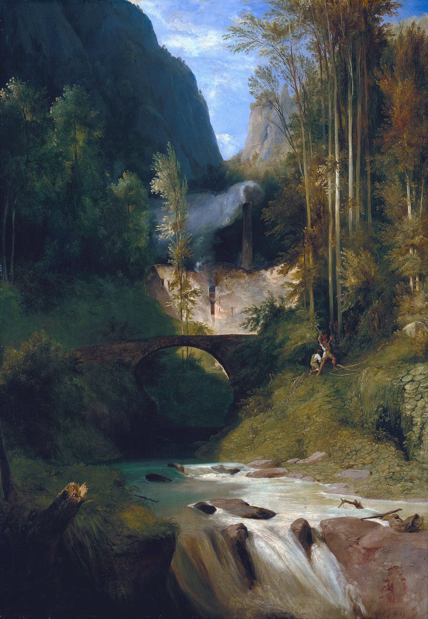 Gorge nära Amalfi, 1831 av Carl Blechen