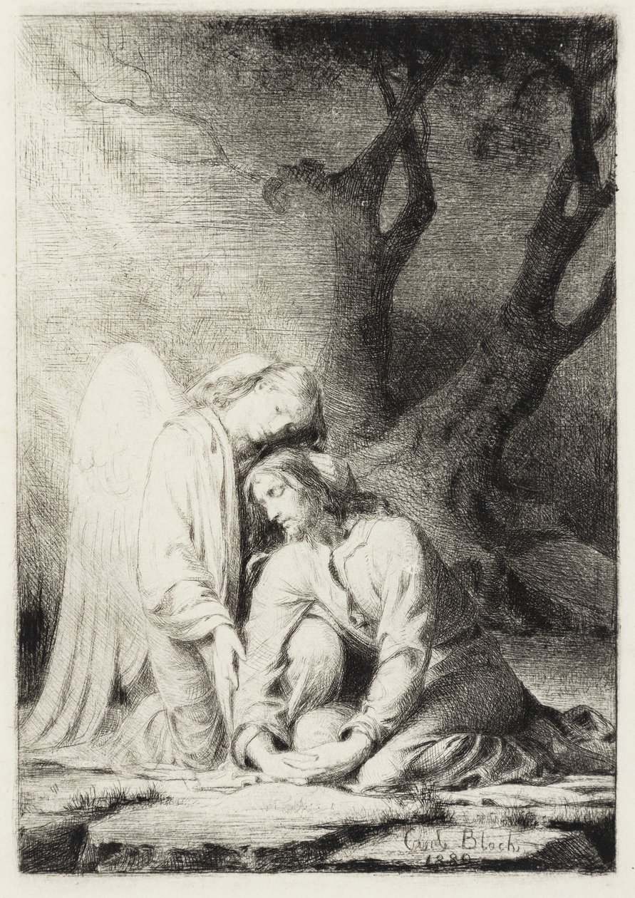 Kristus i Getsemane av Carl Bloch