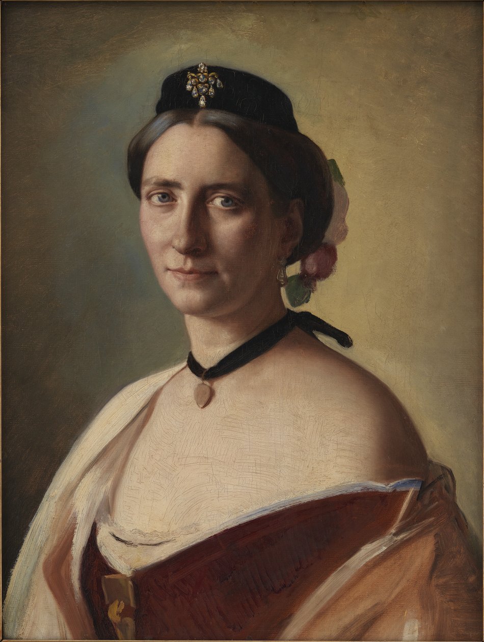 Konstnärens fru, Alma Bloch, född Trepka av Carl Bloch