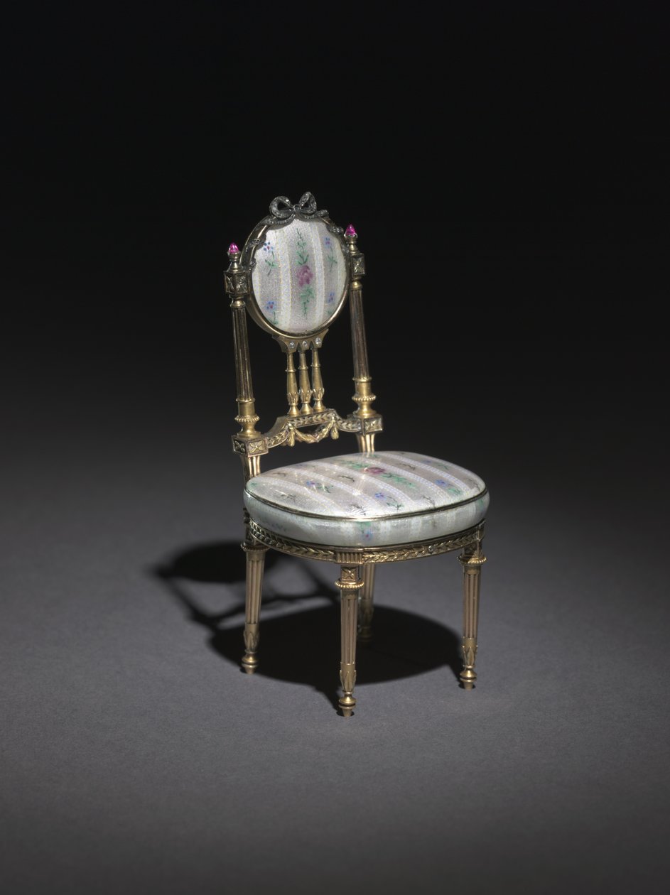 Miniatyrstol, 1896-1906 av Carl Fabergé