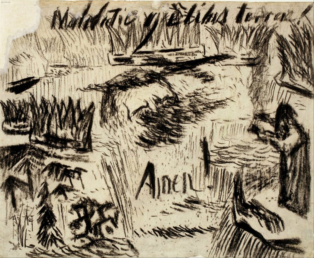 Utan titel (Maledictio gentibus terrae! Amen!) av Carl Fredrik Hill