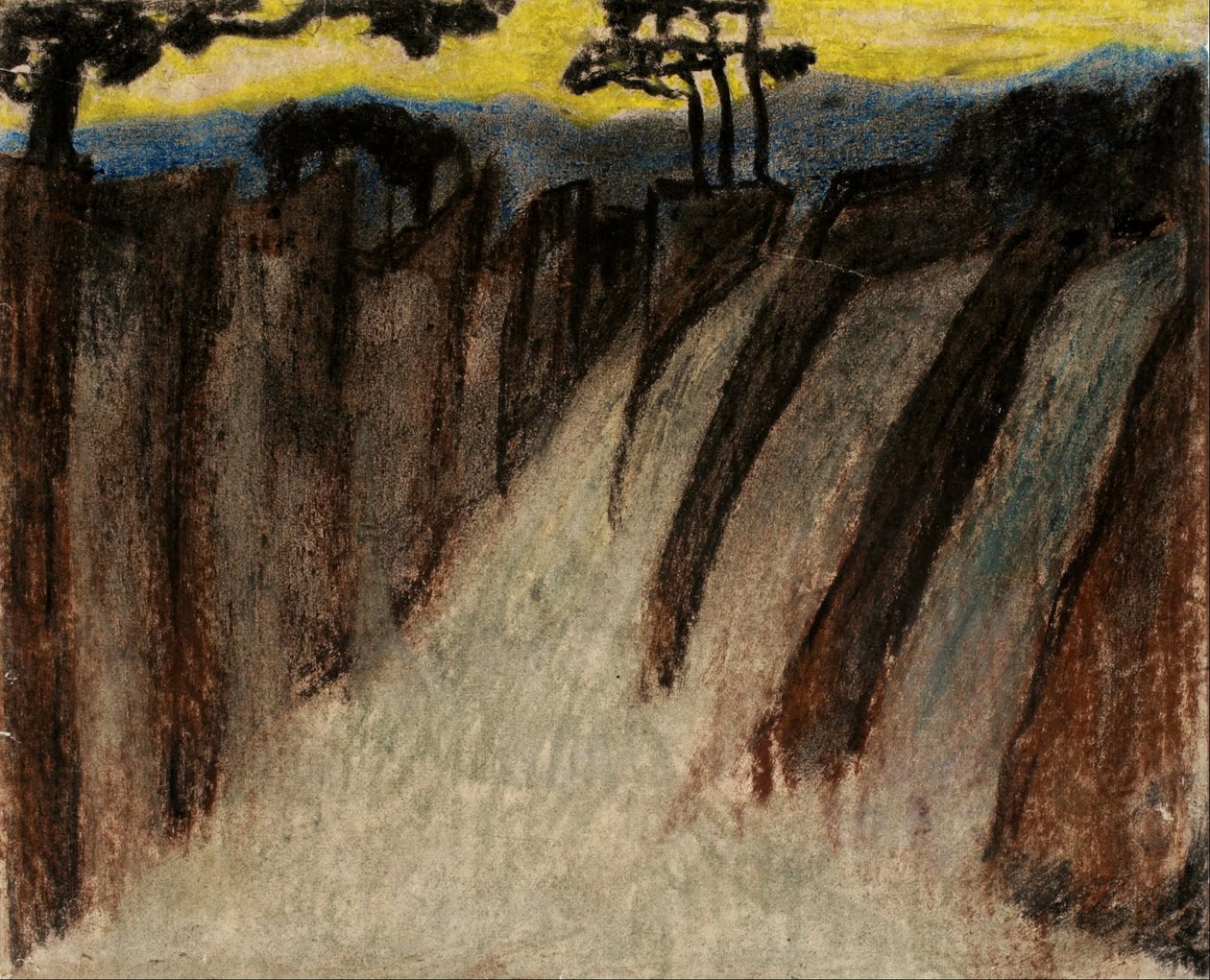 Utan titel (skymningslandskap) av Carl Fredrik Hill