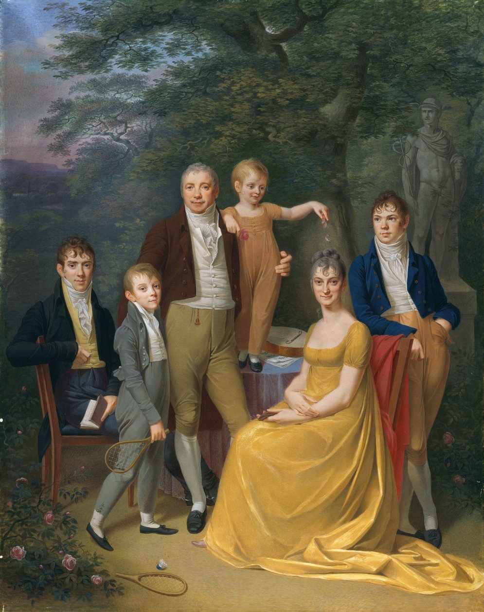 Familjeporträtt av Carl Friedrich Demiani