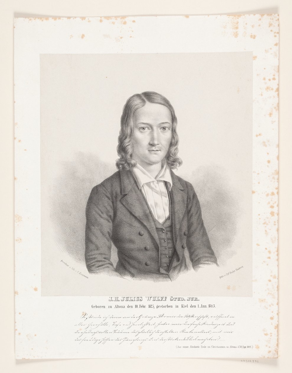 J H. Julius Wulff av Carl Friedrich Kroymann