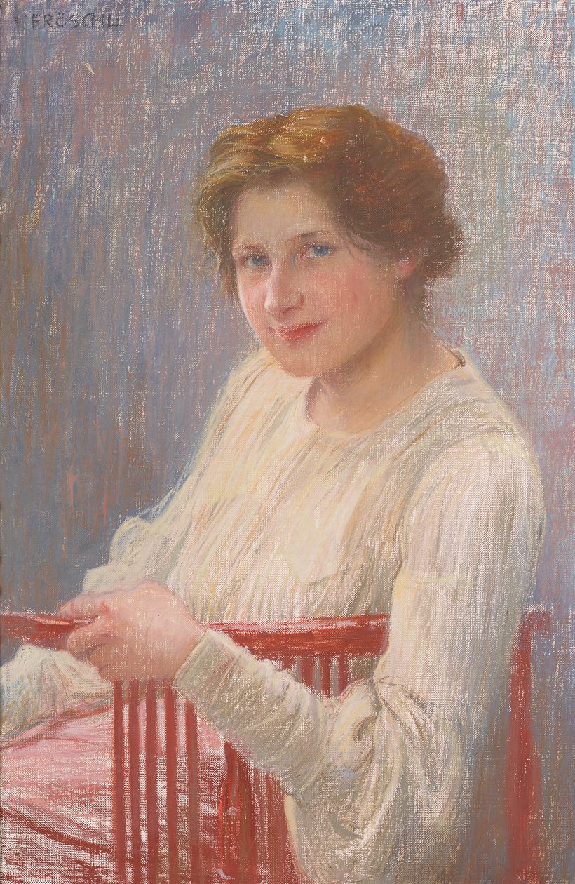 porträttstudie av Carl Fröschl
