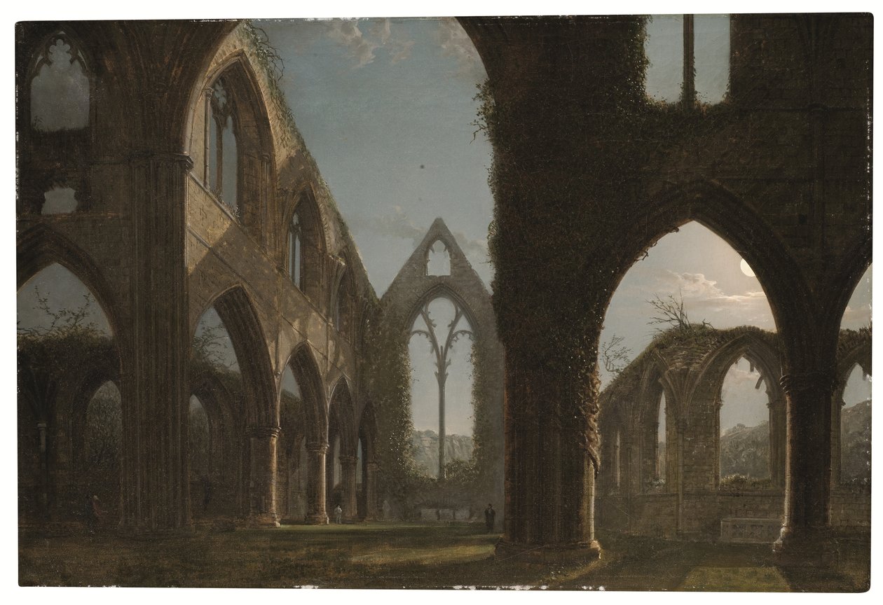 Tintern Abbey (olja på duk) av Carl Gustav Carus