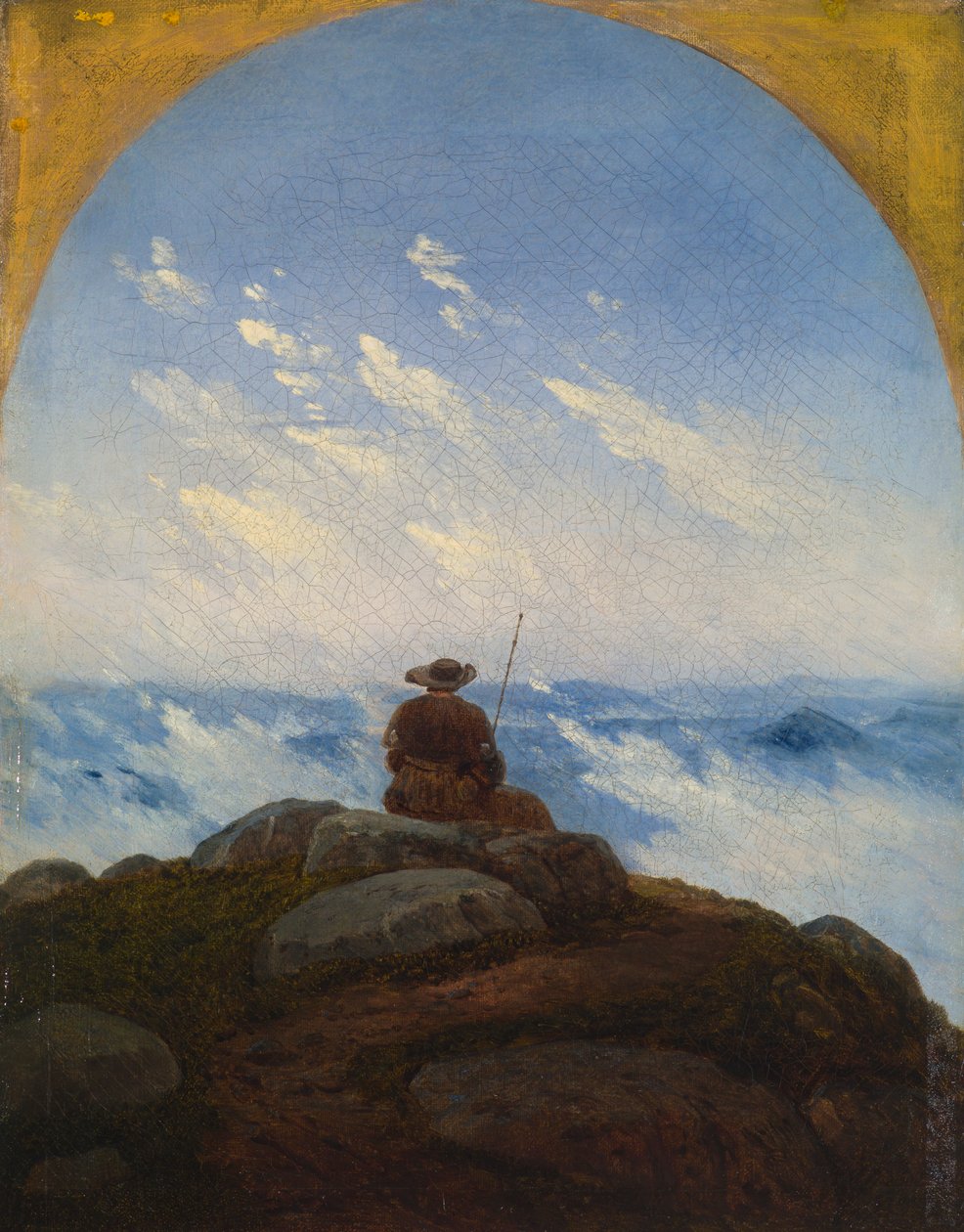 Vandrare på bergstoppen av Carl Gustav Carus