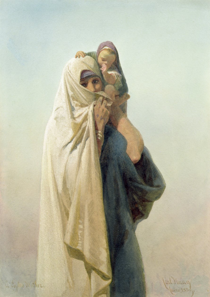 En koptisk mor, 1859 av Carl Haag