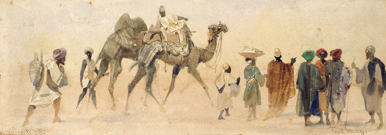 En start för öknen, 1858 av Carl Haag