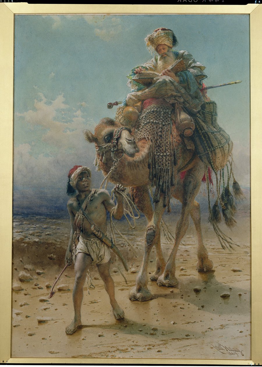 Crossing the Desert, 1869 av Carl Haag