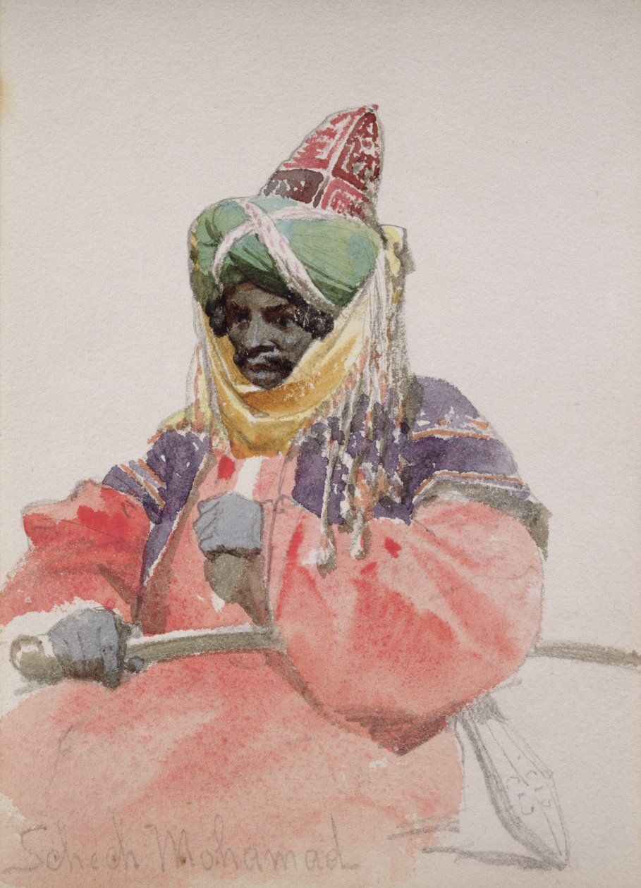 Porträtt av en arab av Carl Haag