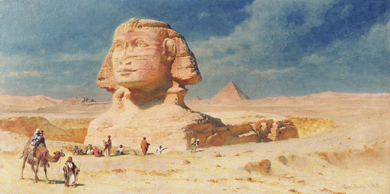 Sphynx i Giza, 1874 av Carl Haag