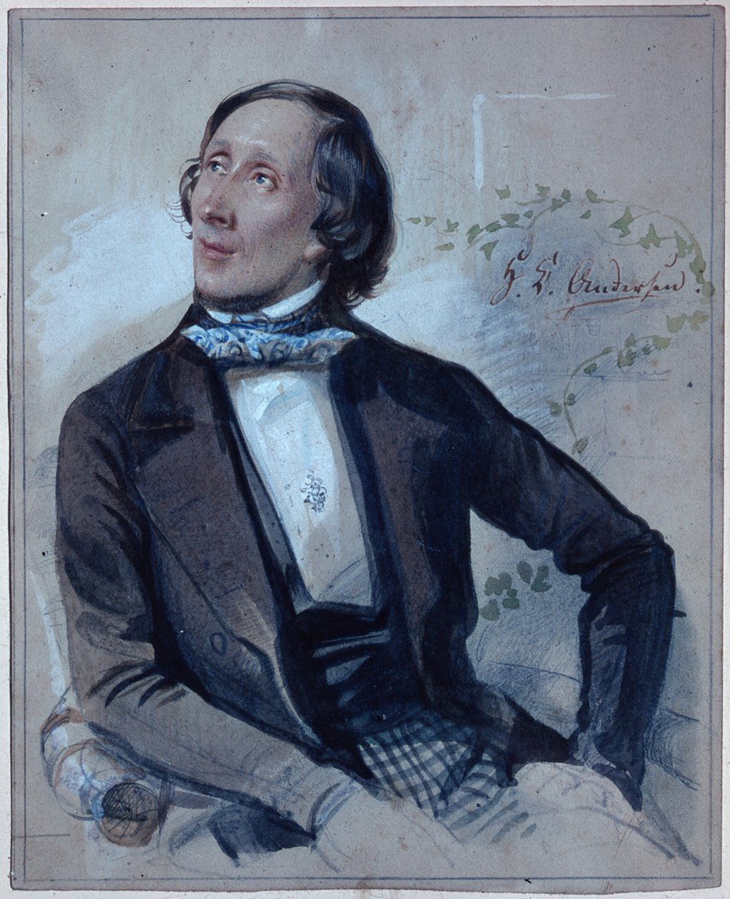 Hans Christian Andersen, 1845 av Carl Hartmann