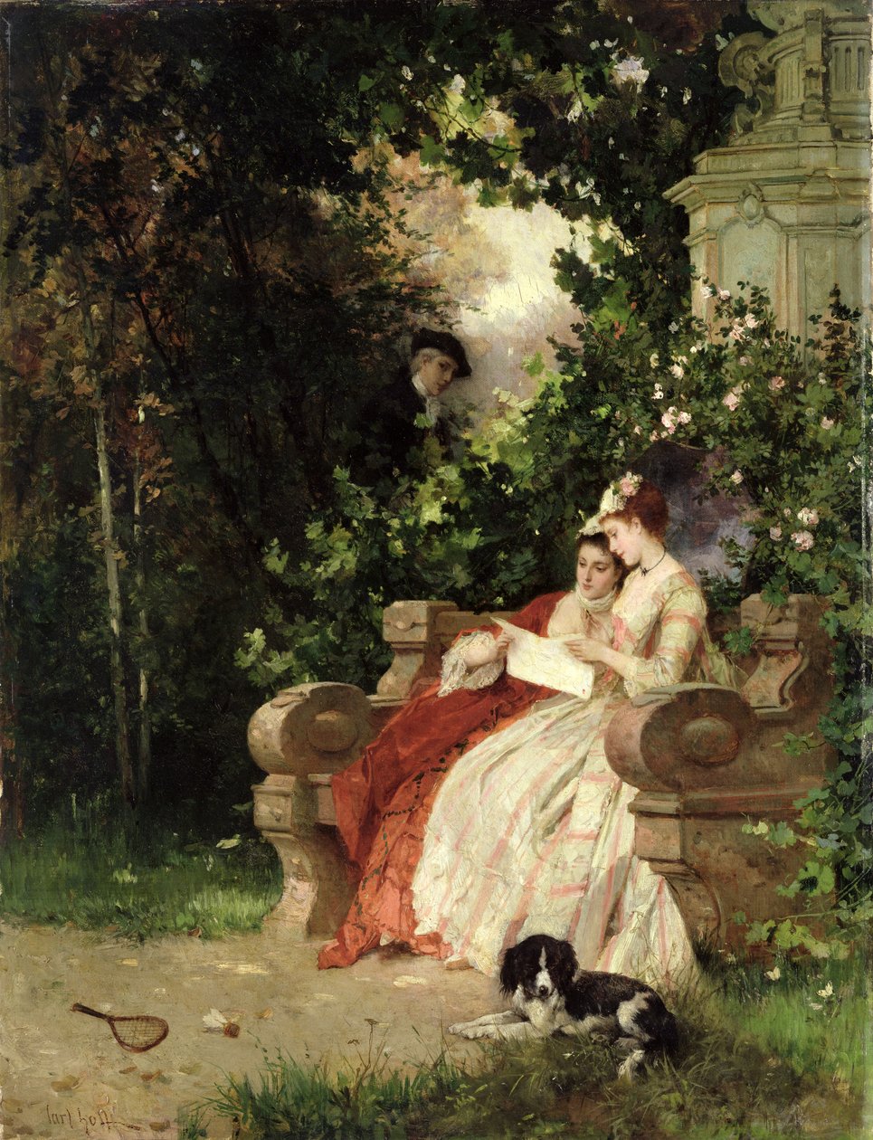 Tjuvlyssnaren, 1868 av Carl Heinrich Hoff