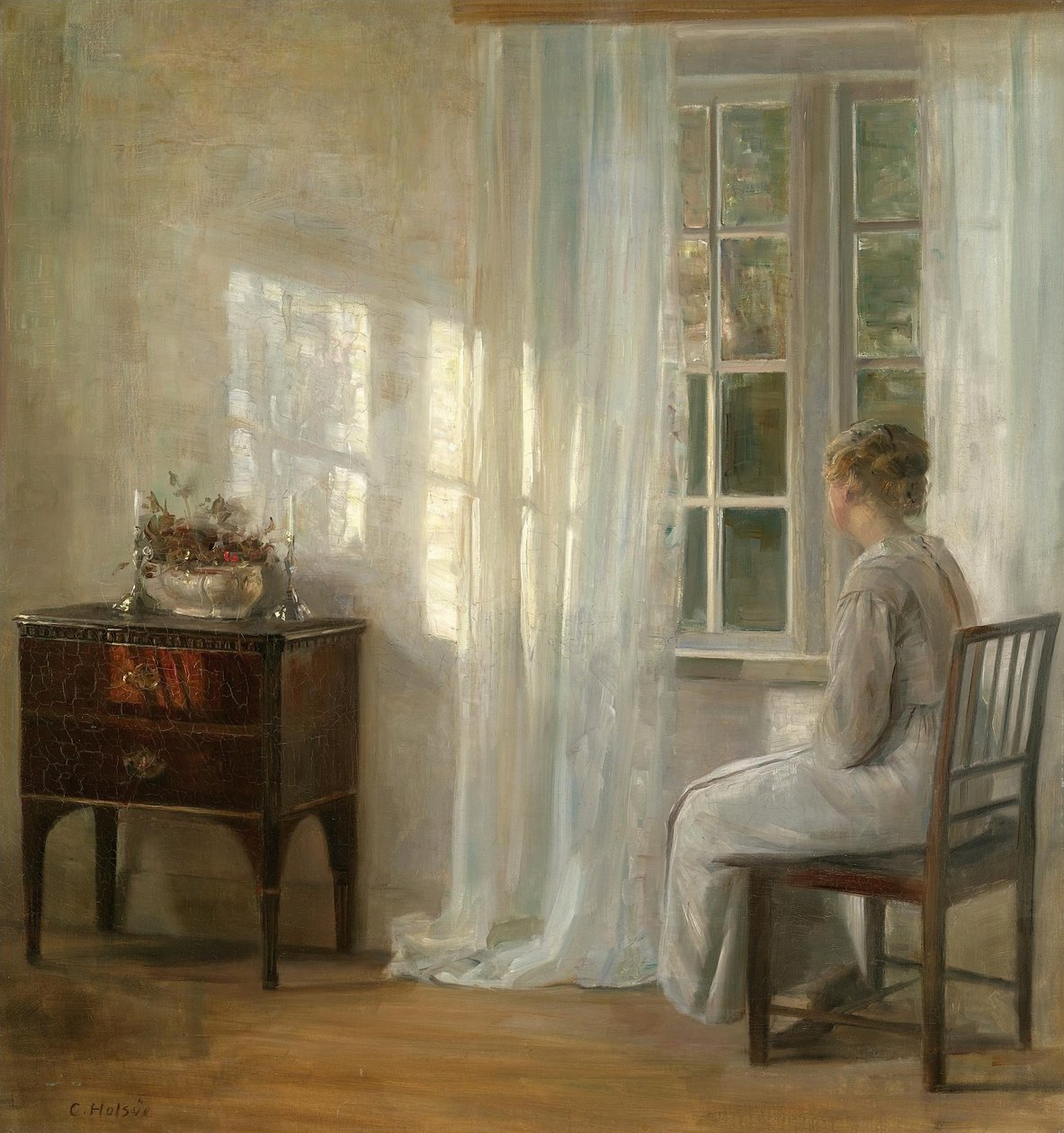 Väntar vid fönstret av Carl Holsoe