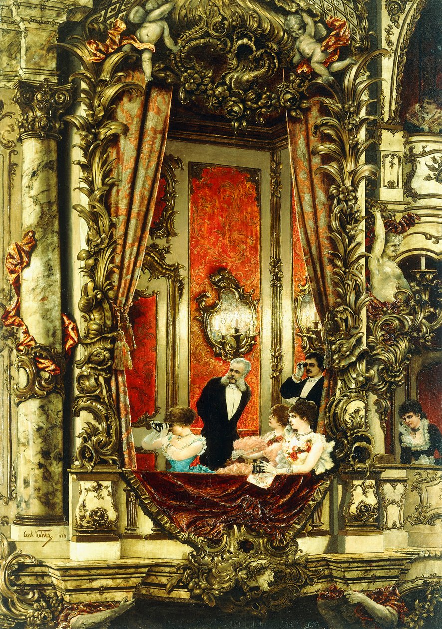 Franz Josef på Operan, 1883 av Carl Kahler