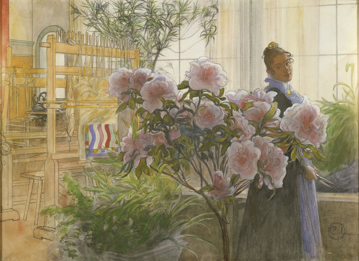 Azalea, 1906 av Carl Larsson