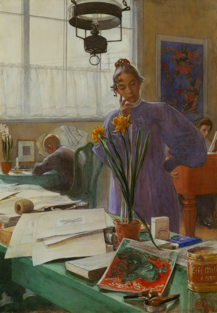 Min fru av Carl Larsson