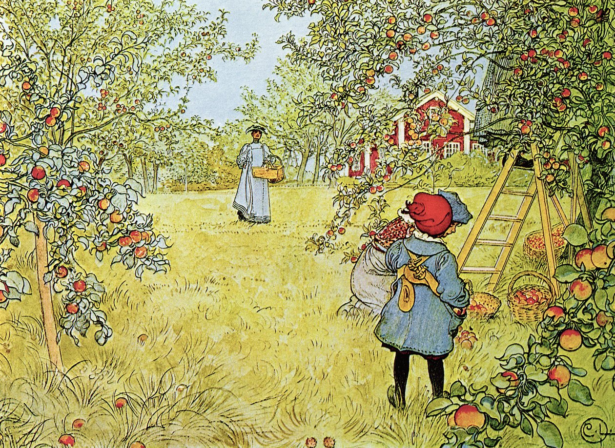 Äppelskörden av Carl Larsson