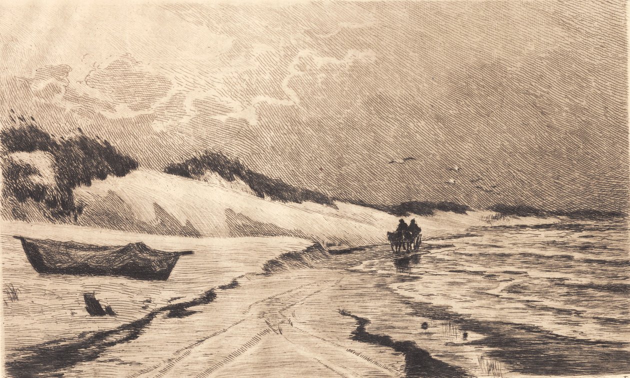 Från sanddynerna vid Skagens Sønderstrand av Carl Locher