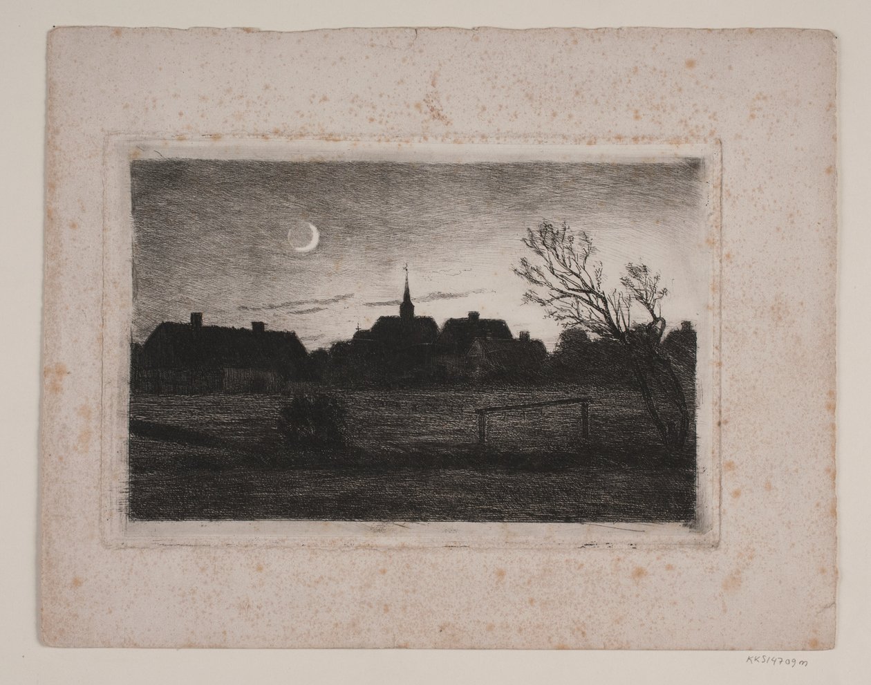 Hornbæk kyrka, sommarkväll av Carl Locher