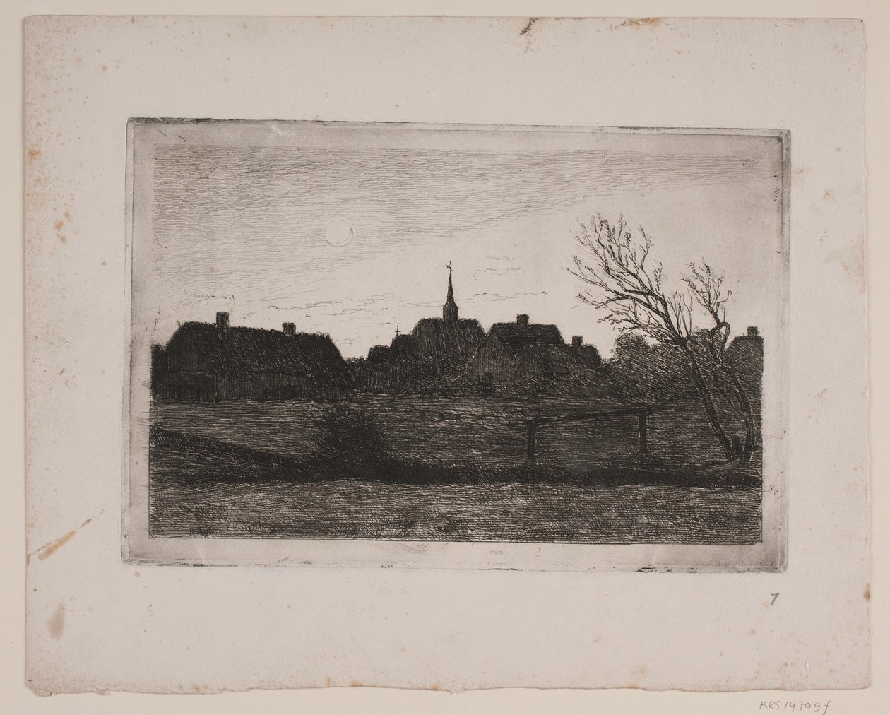 Hornbæk kyrka, sommarkväll av Carl Locher