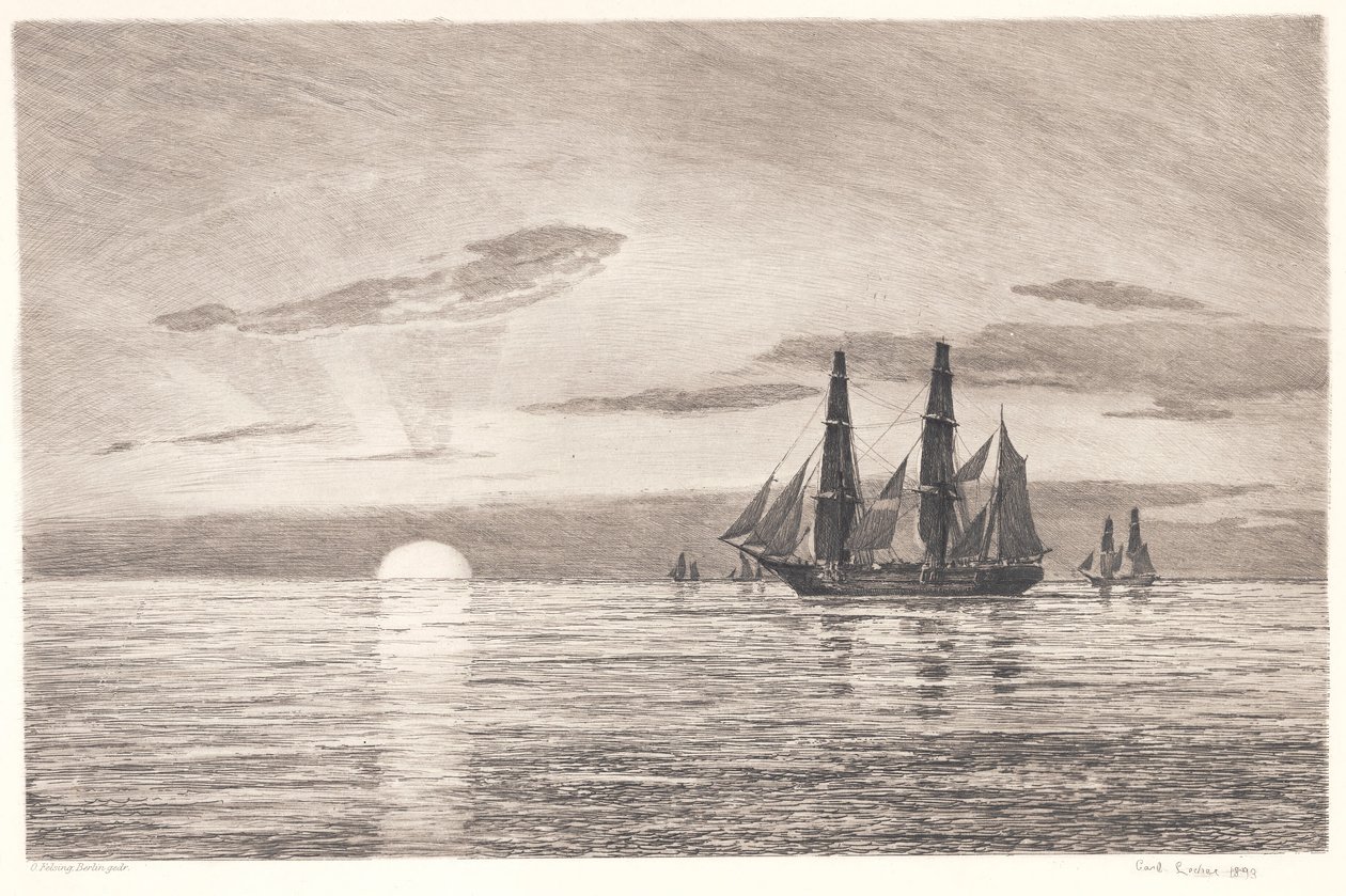 Solnedgång av Carl Locher