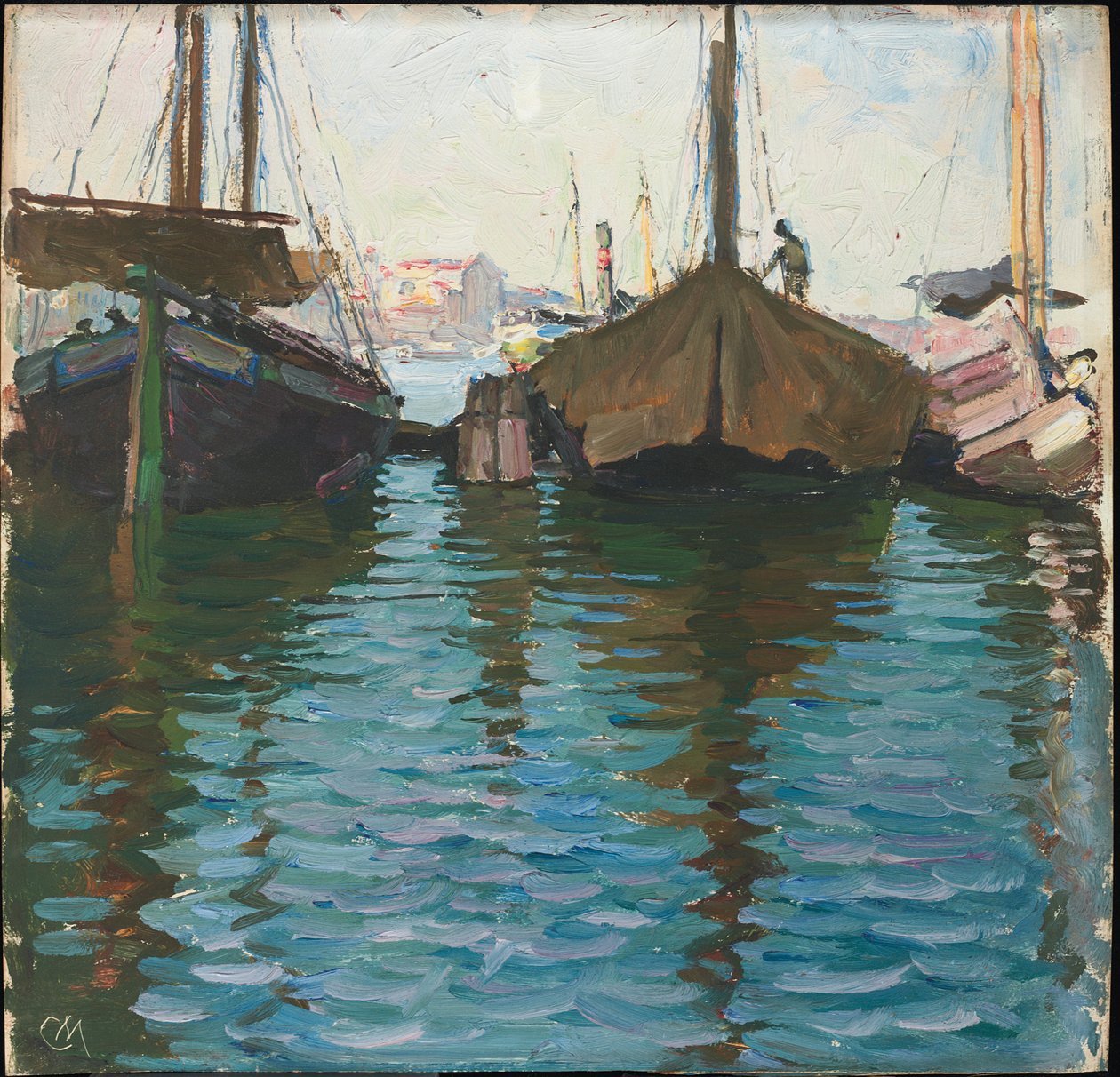 Venedig (olja på panel) av Carl Moll