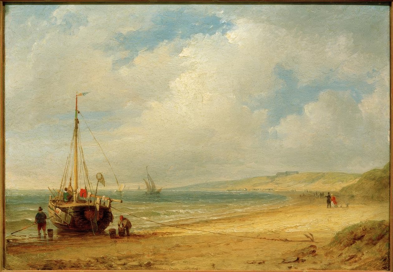 Carl Morgenstern, kustlandskap nära Scheveningen av Carl Morgenstern
